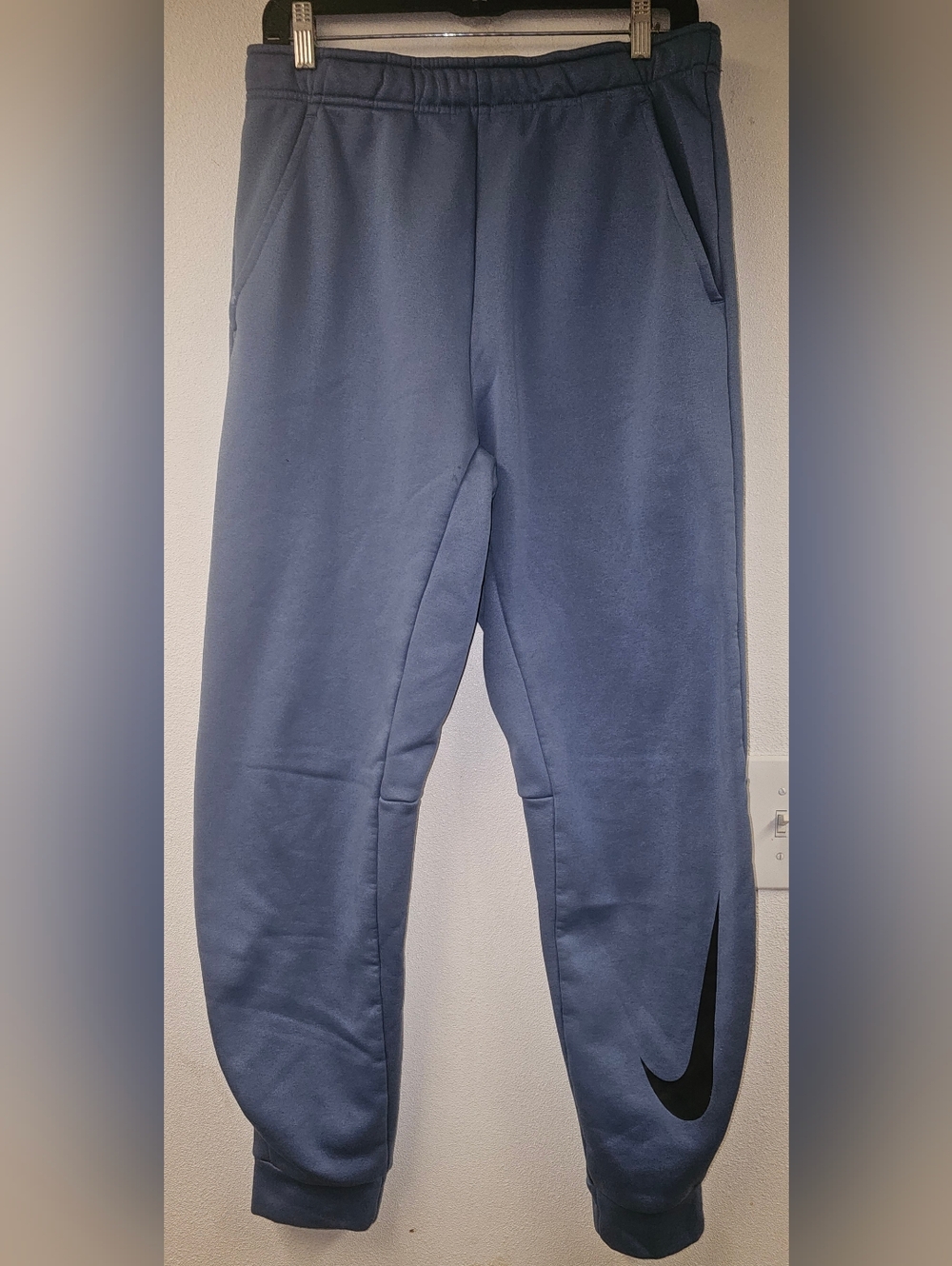 NIKE TRAINING PANTS THERMA-FIT MENS BLUE STANDARD FIT